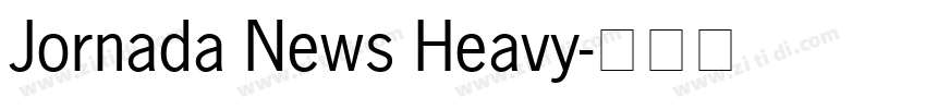 Jornada News Heavy字体转换